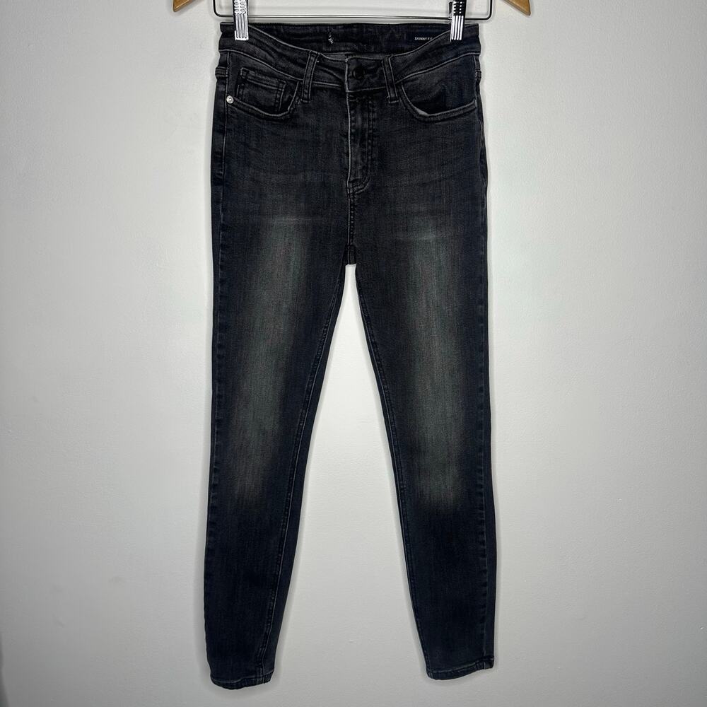 Judy Blue Skinny Fit Jeans 5/27 Black Charcoal Stretch Denim